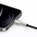 Baseus Дата кабель USB 2.0 AM to Lightning 1.0m Cafule Metal 2.4A black Baseus (CALJK-A01)