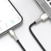 Baseus Дата кабель USB 2.0 AM to Lightning 1.0m Cafule Metal 2.4A black Baseus (CALJK-A01)