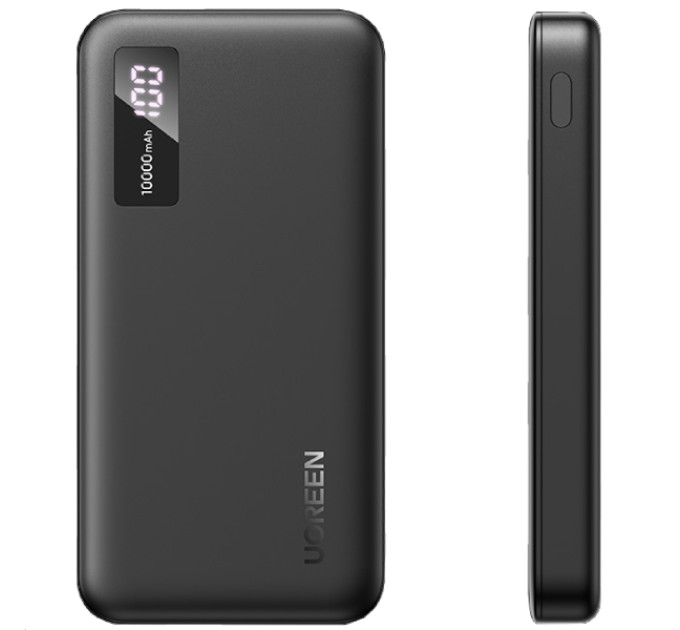 Ugreen Батарея універсальна Ugreen 10000mAh 20W PD, QC/3.0, USB-A, USB-C Black (PB311) (25742)