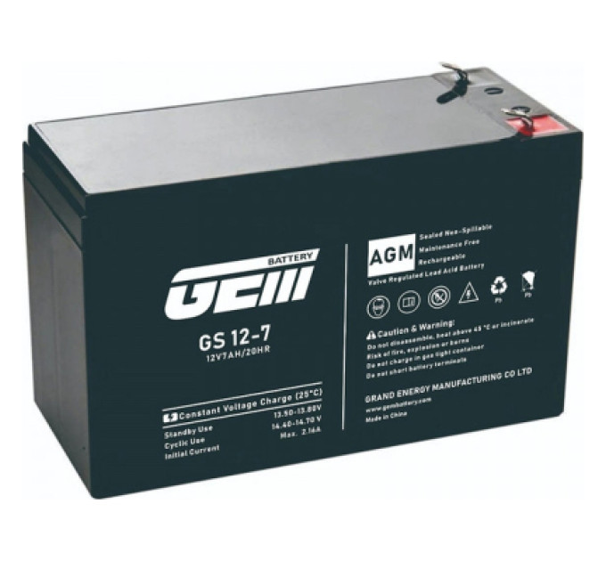 GEM Батарея до ДБЖ GEM GS 12V-7Ah (GS 12-7)