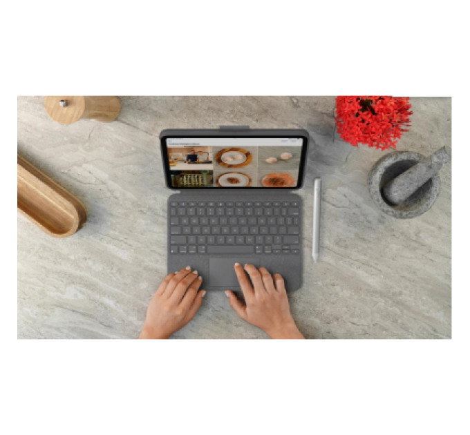 Logitech Чохол до планшета Logitech Combo Touch Keyboard iPad 10.9" 10th Gen 2022 Oxford Gray (L920-011382)