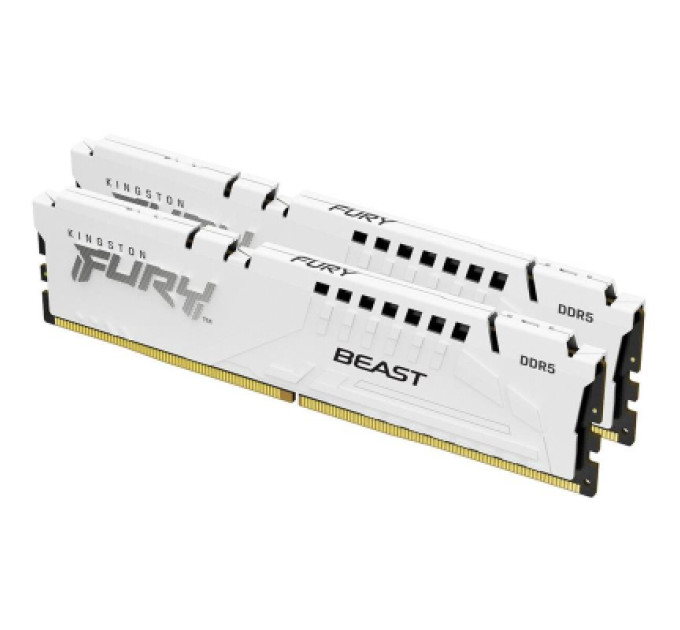 Kingston Fury (ex.HyperX) Модуль пам'яті для комп'ютера DDR5 32GB (2x16GB) 6000 MHz Beast White Kingston Fury (ex.HyperX) (KF560C36BWE2K2-32)
