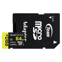 Карта пам'яті Team 64GB microSDXC class 10 UHS-I U3 V30 A2 Pro+ (TPPMSDX64GIA2V3003)