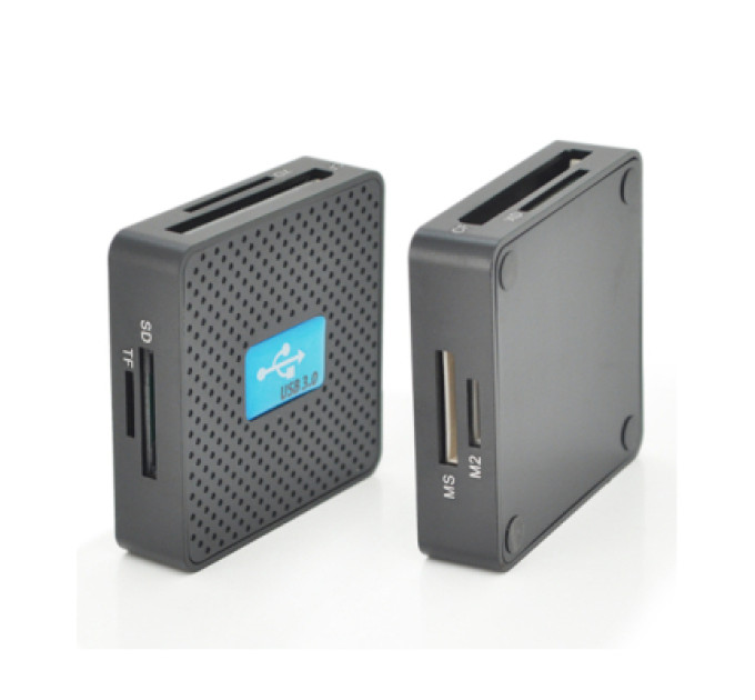 Voltronic Зчитувач флеш-карт Voltronic USB 3.0 to SD/MMC/MS/TF/M2 black (HDH-939B/08624)