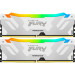 Kingston Fury (ex.HyperX) Модуль пам'яті для комп'ютера DDR5 32GB (2x16GB) 8000 MHz Renegade RGB White XMP Kingston Fury (ex.HyperX) (KF580C38RWAK2-32)