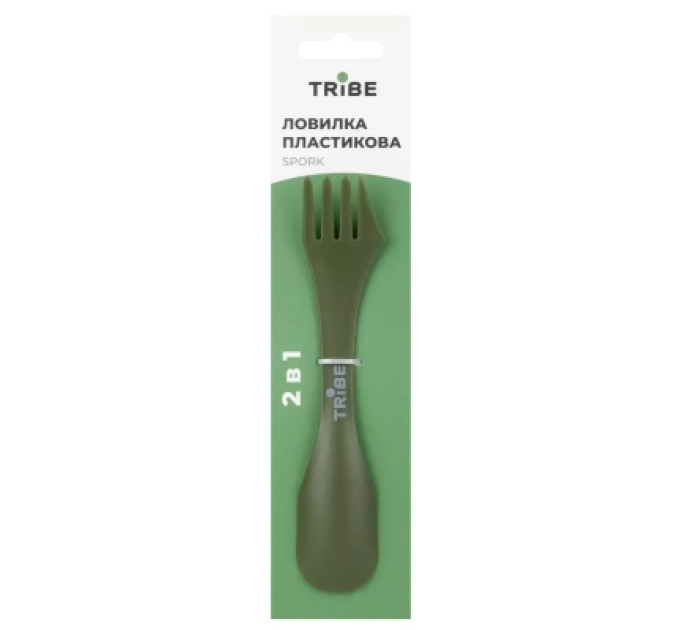 Tribe Ложка-виделка туристична Tribe Spork пластикова olive (T-FC-0031-olive)
