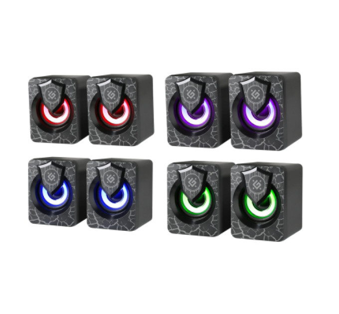 Defender Акустична система Defender Onyx Led USB Black (65038)