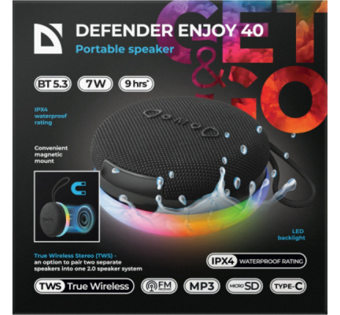 Defender Акустична система Defender Enjoy 40 Black (65141)