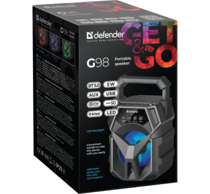 Defender Акустична система Defender G98 Black (65098)