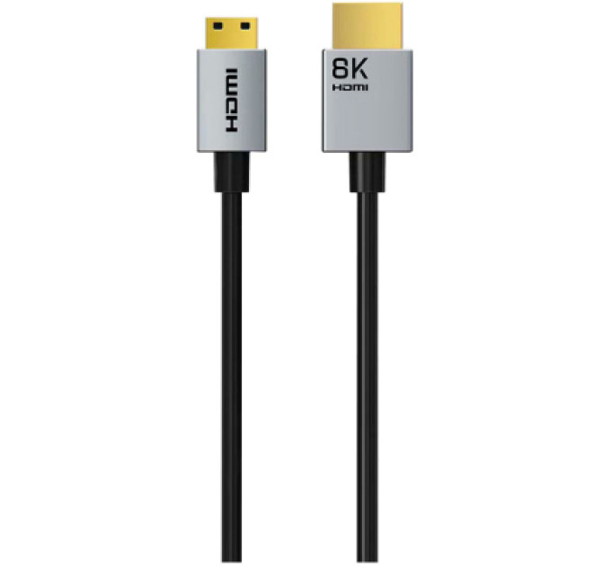 Cabletime Кабель мультимедійний HDMI micro M to HDMI M 0.5m 8K60Hz Cabletime (CA915873)