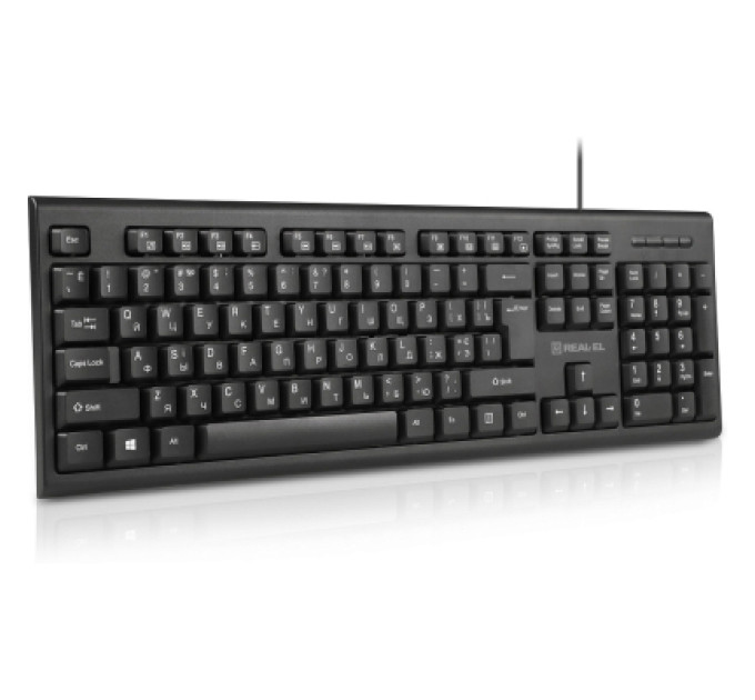 REAL-EL Клавіатура REAL-EL RK-507 USB Black (EL123100050)