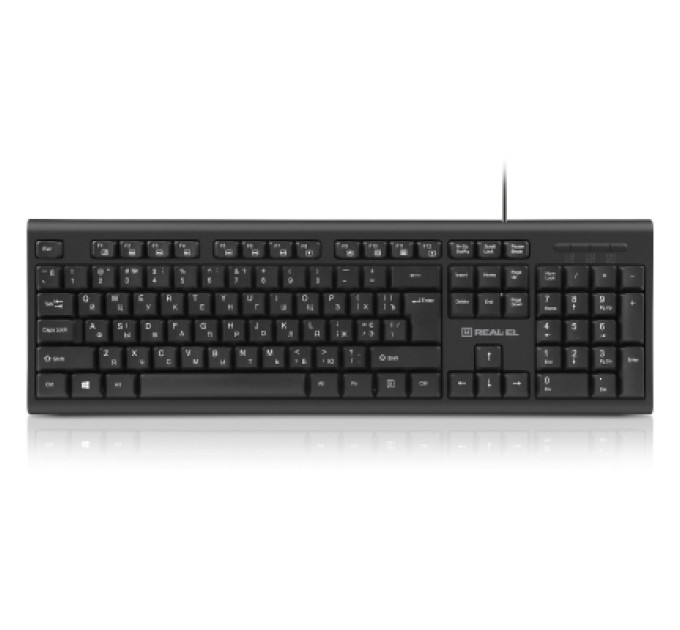 REAL-EL Клавіатура REAL-EL RK-507 USB Black (EL123100050)