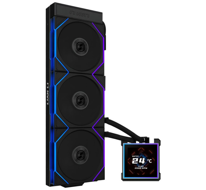 Lian Li Система водяного охолодження Lian Li HydroShift II LCD-S 360TL Black (G89.GHS2LCDS36TB.00)