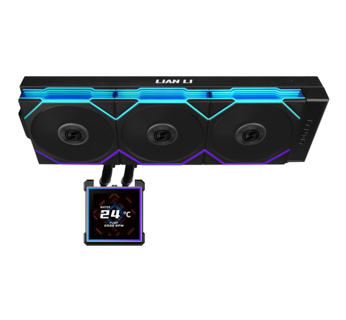 Lian Li Система водяного охолодження Lian Li HydroShift II LCD-S 360TL Black (G89.GHS2LCDS36TB.00)
