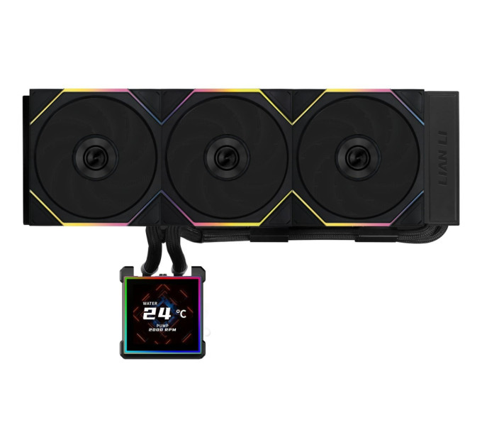 Lian Li Система водяного охолодження Lian Li HydroShift II LCD-S 360TL Black (G89.GHS2LCDS36TB.00)