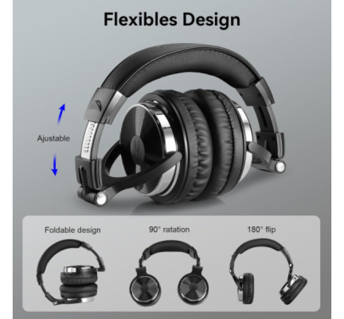 OneOdio Навушники OneOdio Pro 10 3,5мм/6,35мм Black (Pro 10 Black)