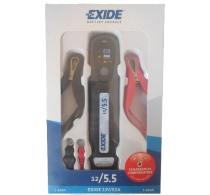 EXIDE Зарядний пристрій для автомобільного акумулятора EXIDE 12/5.5
