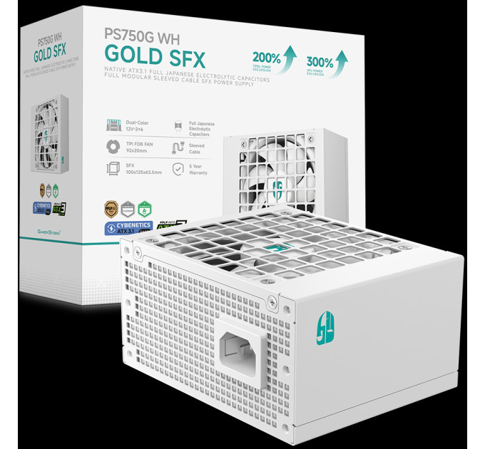 GamerStorm Блок живлення DeepCool GamerStorm PS750G 750W White (R-PS750G-FE0W-JGEU)