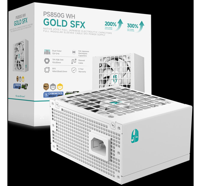 GamerStorm Блок живлення DeepCool GamerStorm PS850G 850W White (R-PS850G-FE0W-JGEU)