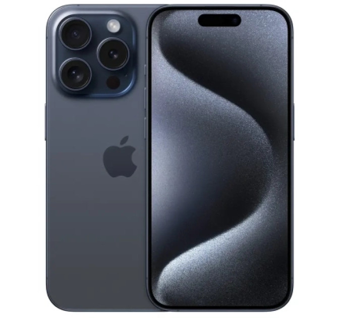 Apple Мобільний телефон Apple iPhone 15 Pro 256Gb Blue Titanium (REF A) BREEZY (2AMTV63)