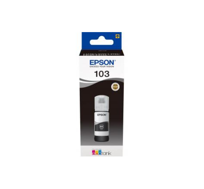 Epson Контейнер з чорнилом Epson 103 EcoTank L1110/L1250/L3100/L3101/L3110/L3150/L3151/L3156/L3200/L3201/L3250/L3251/L3256/L3260/L3266/L3550/L3560/L5190/L5590/L5290  black