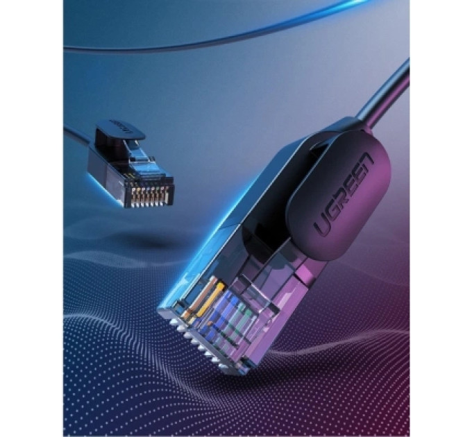 Ugreen Патч-корд 10м UTP cat 6A Pure Copper Ethernet Cable OD2.8 NW122 Black Ugreen (70656)