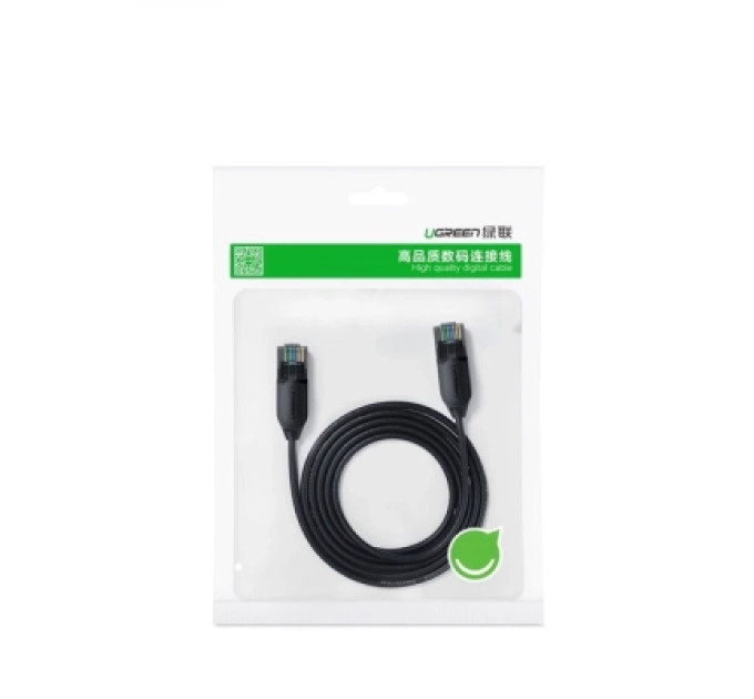 Ugreen Патч-корд 10м UTP cat 6A Pure Copper Ethernet Cable OD2.8 NW122 Black Ugreen (70656)