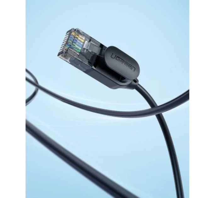 Ugreen Патч-корд 10м UTP cat 6A Pure Copper Ethernet Cable OD2.8 NW122 Black Ugreen (70656)