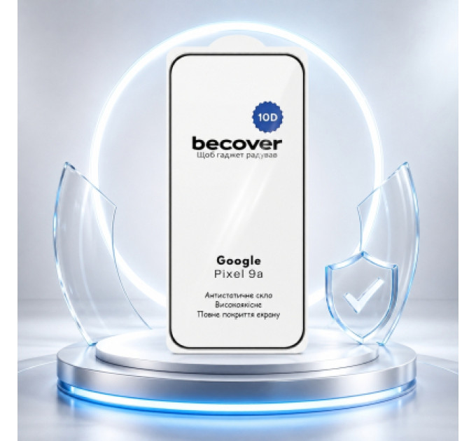 BeCover Скло захисне BeCover 10D Google Pixel 9a Black (715715)