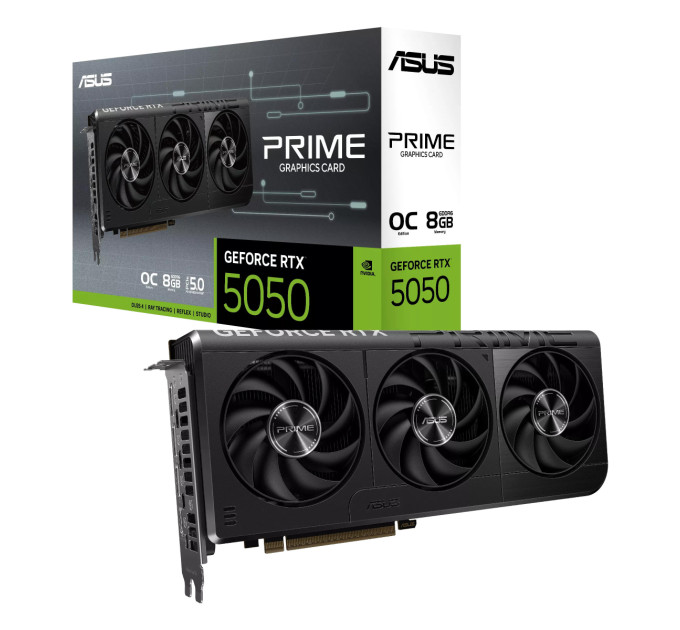 ASUS Відеокарта ASUS GeForce RTX 5050 8GB GDDR6 OC PRIME-RTX5050-O8G