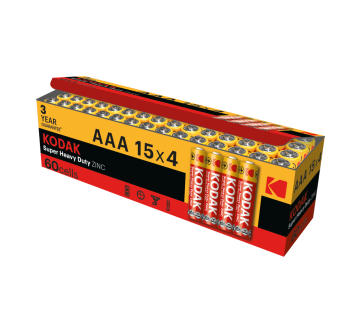 Kodak Батарейка Kodak EXTRA HEAVY DUTY R3 коробка 1x4 шт.