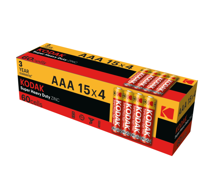Kodak Батарейка Kodak EXTRA HEAVY DUTY R3 коробка 1x4 шт.