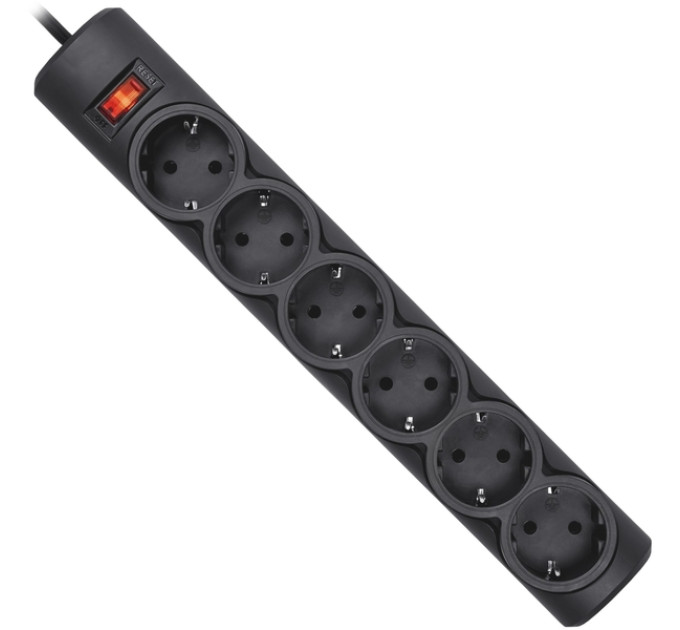 Defender Мережевий фільтр Defender DFS 151 1.8m 6 роз Black UA (994940)