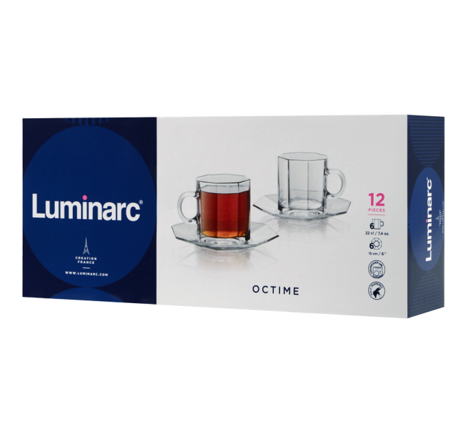 Luminarc Сервіз чайний Luminarc Octime, 12 предметів