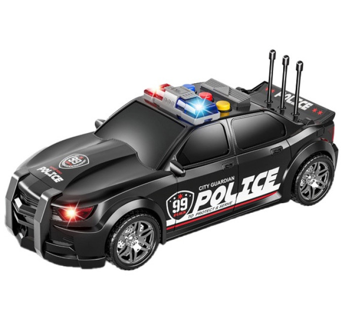 CARS S Іграшка CARS S Поліцейська машина чорна 1:16 (CJ-2924205)