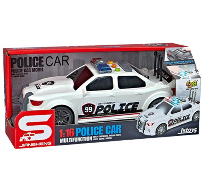 CARS S Іграшка CARS S Поліцейська машина чорна 1:16 (CJ-2924205)