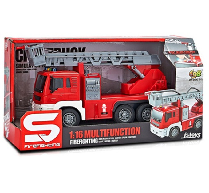 CARS S Іграшка CARS S Пожежна машина з розприскувачем води та драбиною 1:16 (CJ-2180230)