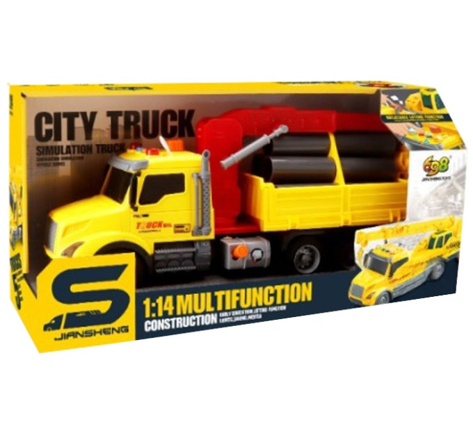 CARS S Іграшка CARS S Вантажівка з  трубами 1:14 (рухомі частини, інерція, звук, світло, вихлоп)