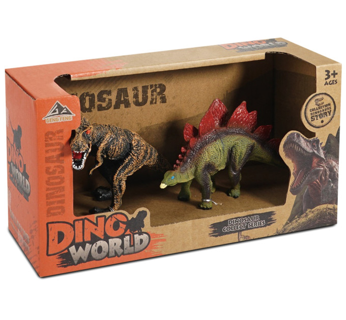 DINO WORLD Набір фігурок Dino World Алозавр та Стегозавр
