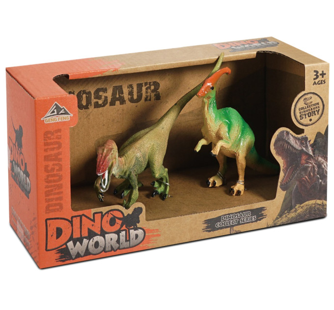 DINO WORLD Набір фігурок Dino World Паразауролоф і Карнотавр