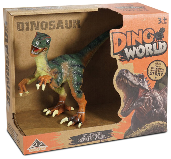 DINO WORLD Іграшка Dino World Динозавр Велоцираптор великий