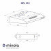 Витяжка  MINOLA HPL 512 WH, Пристінна
