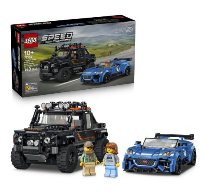 LEGO Конструктор LEGO Speed Champions Jaguar Project 7 та Land Rover Defender (77264)