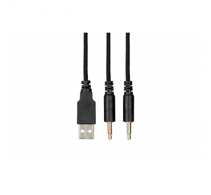 2E Навушники 2E HG330 RGB 3.5mm Black (2E-HG330BK)