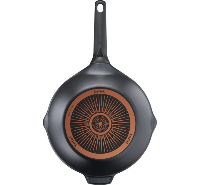 Tefal Сковорода ВОК Tefa DELICIO, 28см, алюміній, бакеліт, чорний