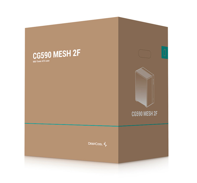Deepcool Корпус DeepCool CG590 Mesh 2F Black (R-CG590MESH-BKANA2-G)