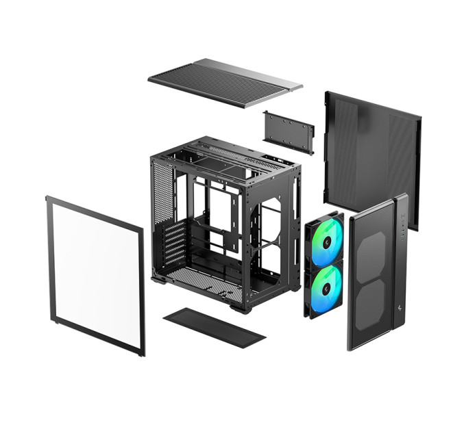 Deepcool Корпус DeepCool CG590 Mesh 2F Black (R-CG590MESH-BKANA2-G)
