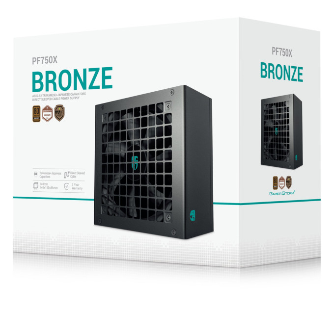GamerStorm Блок живлення DeepCool GamerStorm PF750X 750W (R-PF750X-HD0B-JGEU)
