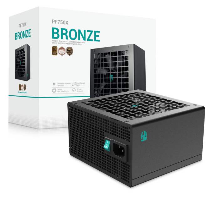 GamerStorm Блок живлення DeepCool GamerStorm PF750X 750W (R-PF750X-HD0B-JGEU)