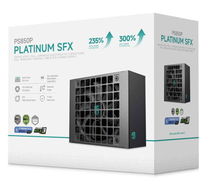 GamerStorm Блок живлення DeepCool GamerStorm PS850P 850W (R-PS850P-FE0B-JGEU)